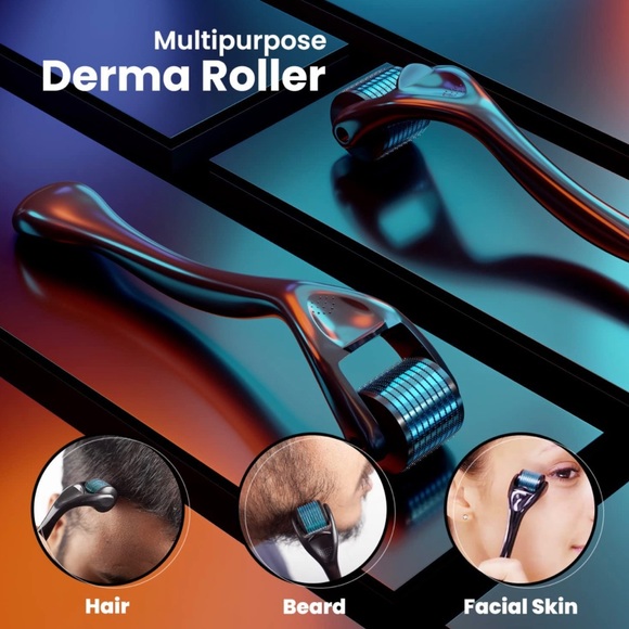 BRAND NEW DERMA ROLLER FOR HAIR GROWTH BEARD AND HAIR LINE NWT - Picture 2 of 4